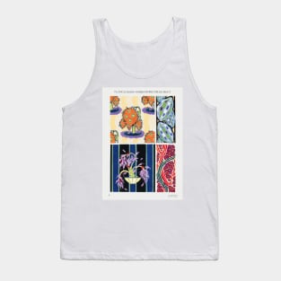 Vintage art deco / art nouveau pattern, E.A. Séguy fashion pattern illustration Tank Top